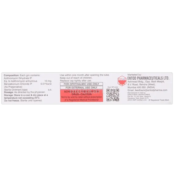 optithrocin eye ointment 5 gm